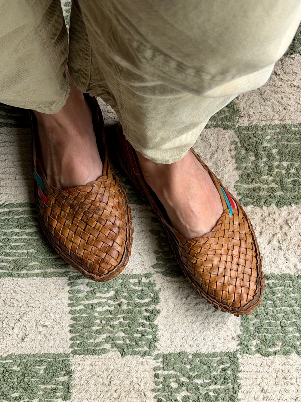 Mohinder Woven Flats w/ Stripes Shoes Size 10
